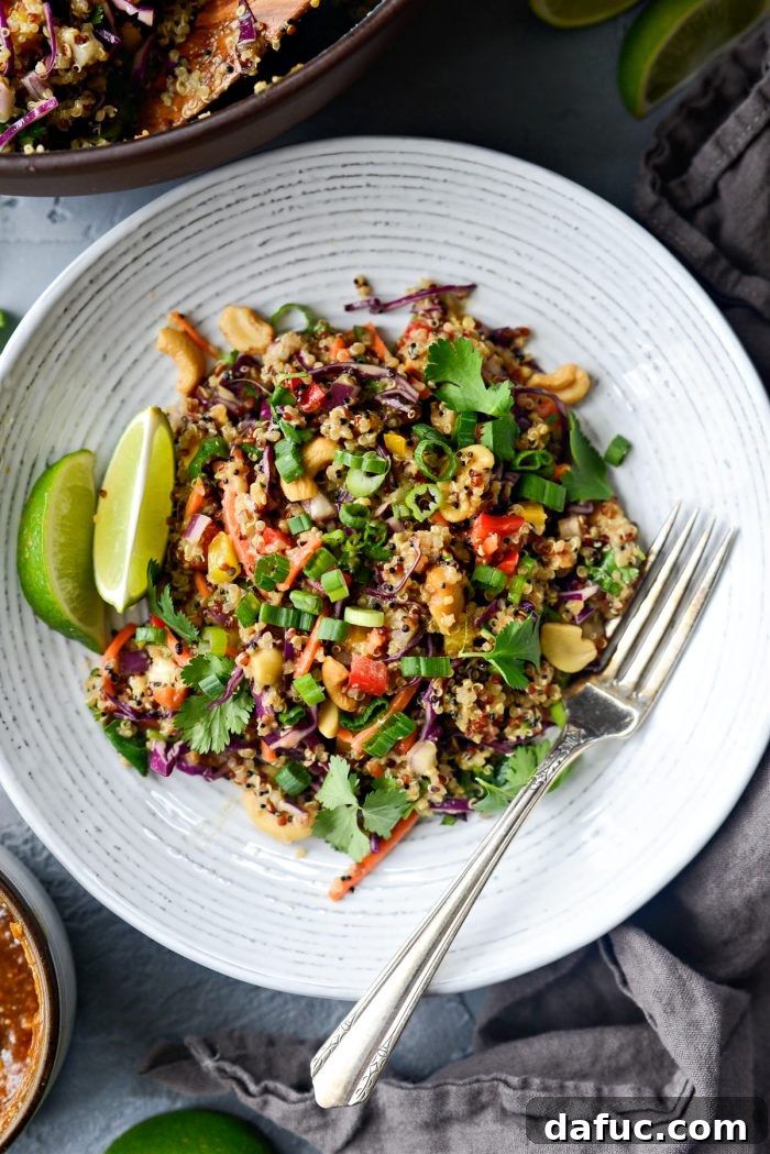 Vibrant Thai Quinoa Salad with Cashew Crunch 13 Crunchy Cashew Thai Quinoa Salad