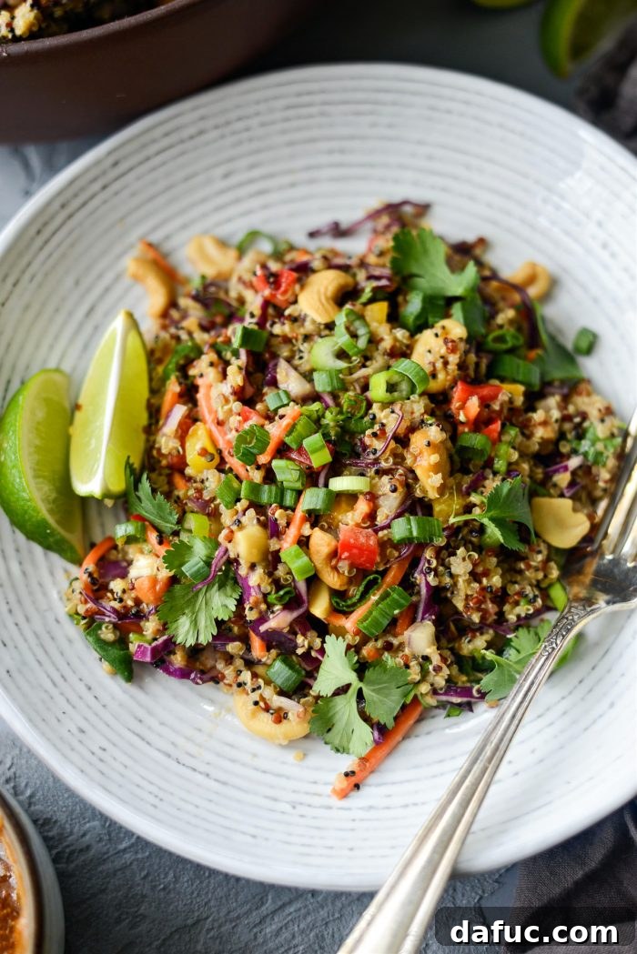 Vibrant Thai Quinoa Salad with Cashew Crunch 14 Crunchy Cashew Thai Quinoa Salad