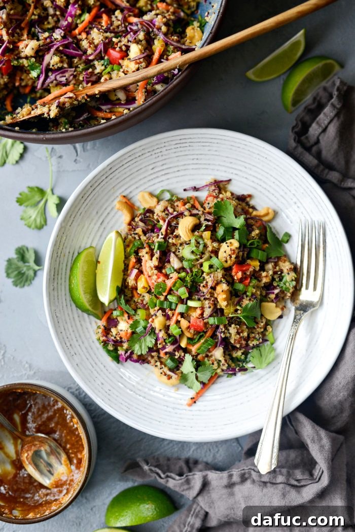Vibrant Thai Quinoa Salad with Cashew Crunch 15 Crunchy Cashew Thai Quinoa Salad