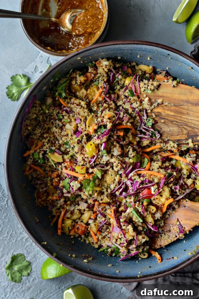 Vibrant Thai Quinoa Salad with Cashew Crunch 18 Crunchy Cashew Thai Quinoa Salad