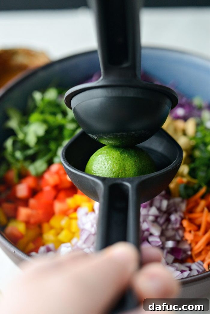 Vibrant Thai Quinoa Salad with Cashew Crunch 10 squeeze of lime
