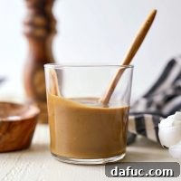 Small jar of House Balsamic Vinaigrette