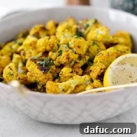 Roasted Curry Cauliflower Recipe Image