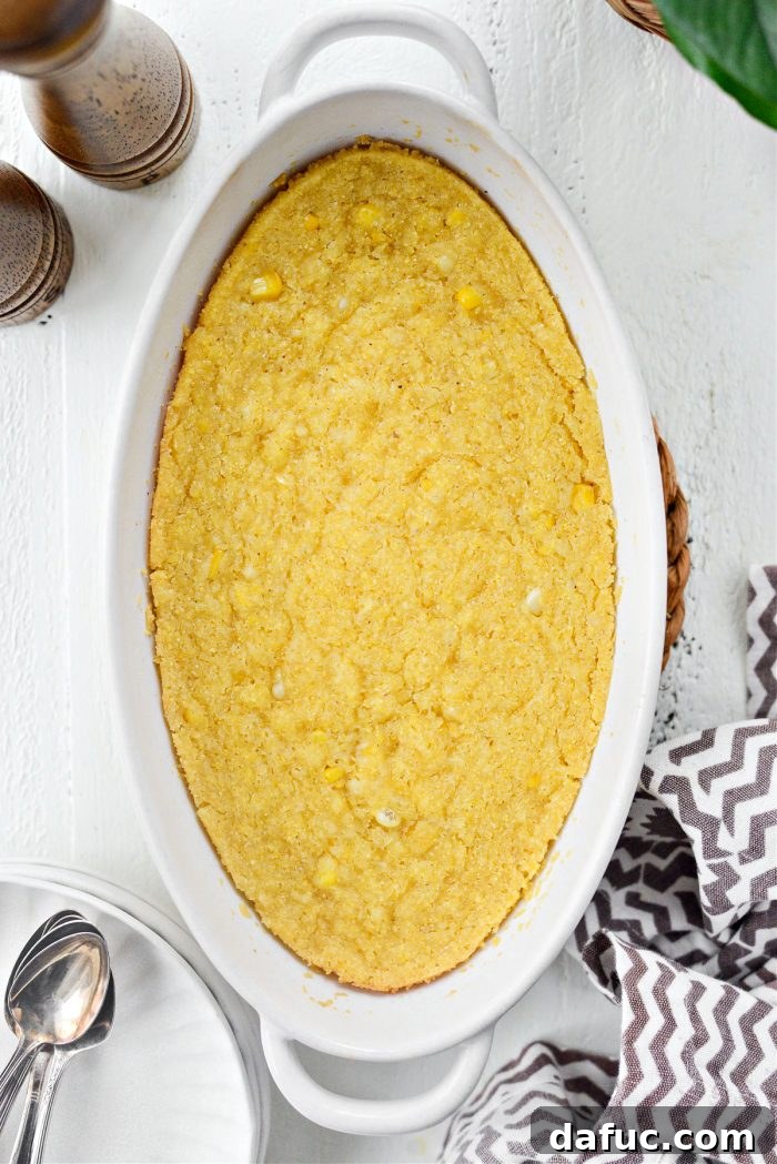 Sweet Mexican Cornbread 2 Mexican Sweet Corn Cake ready to be served, showcasing its golden-brown top and moist interior