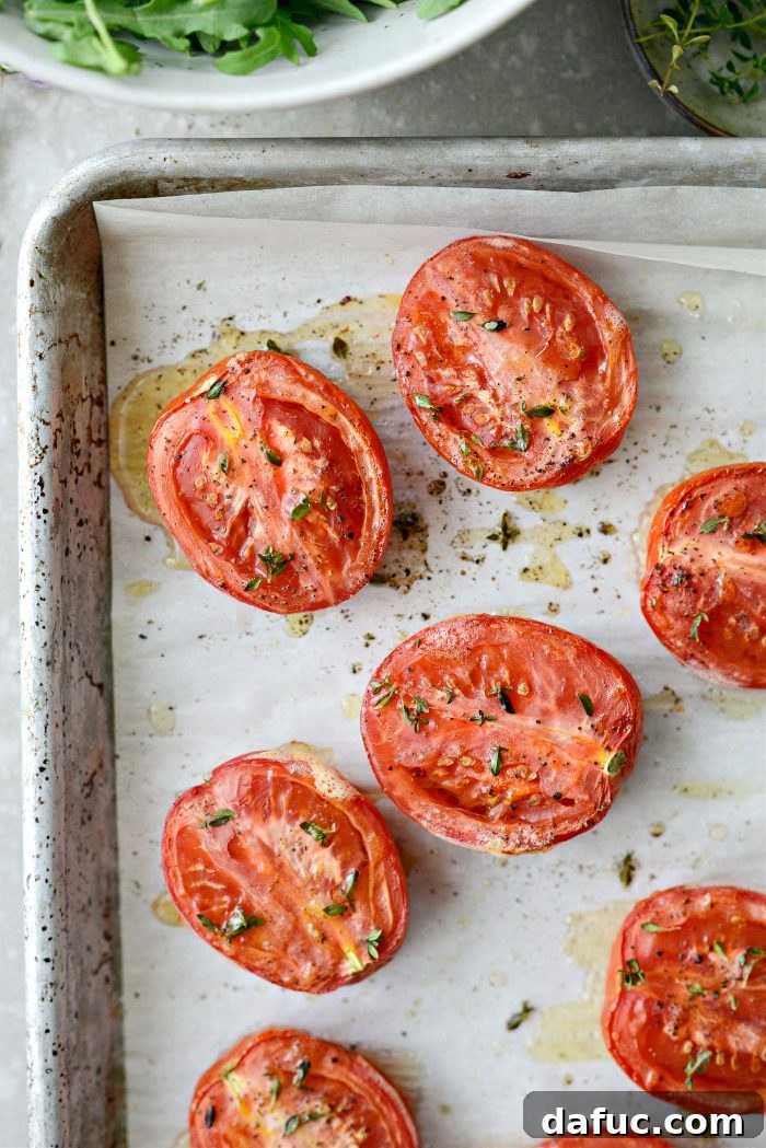 Morning BLT Delight 7 Roasted Tomatoes after Roasting