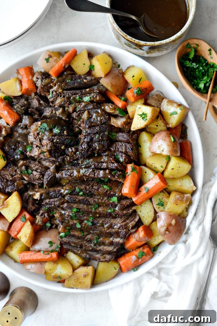 Hearty Homestyle Beef Pot Roast 17 Delicious gravy for pot roast.