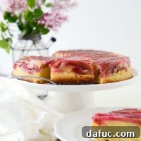 Martha's Rhubarb Upside-Down Cake