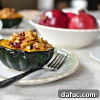 Fruit and Nut Stuffed Acorn Squash