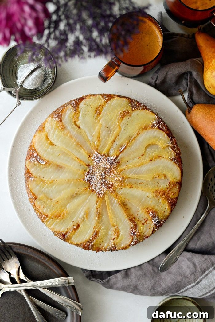 Caramelized Ginger Pear Invert 25 Beautifully inverted Ginger Pear Upside Down Cake
