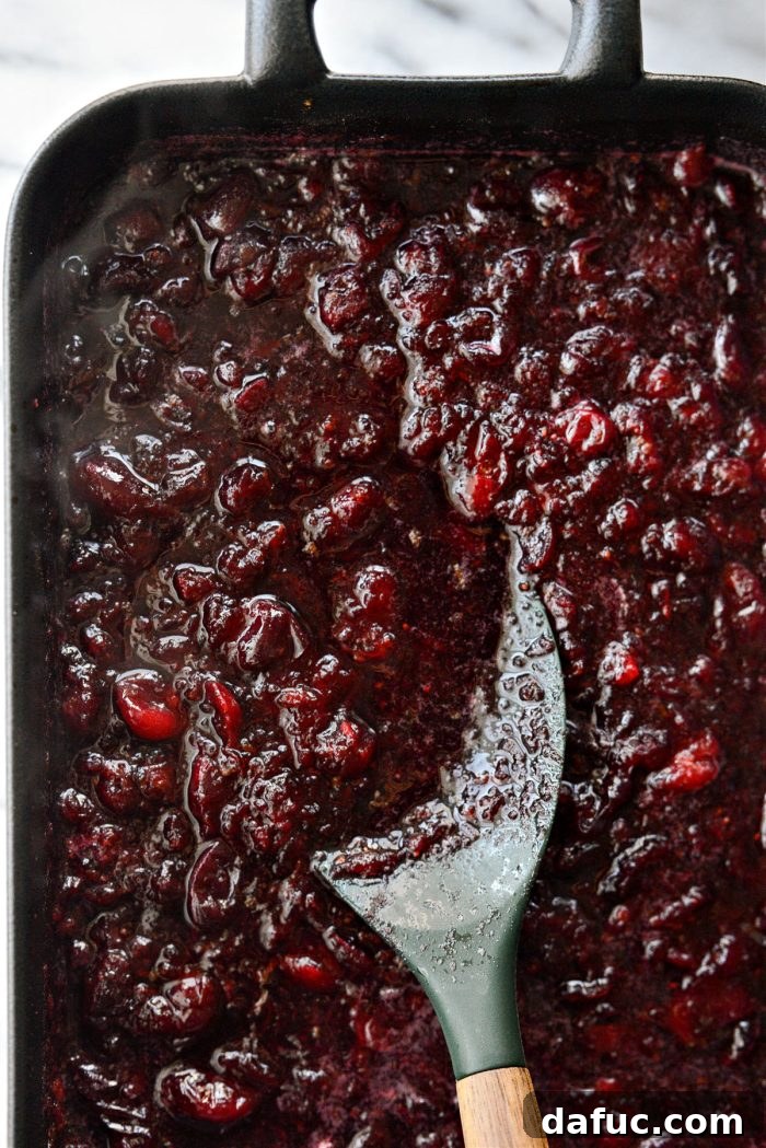 Decadent Cabernet Roasted Cranberry Sauce 13 smash until desired consistency