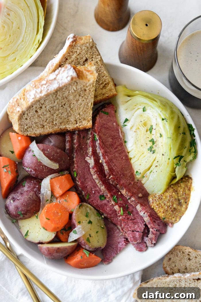 Savory Brisket and Cabbage Delight 2 Corned Beef and Cabbage (Irish Boiled Dinner)