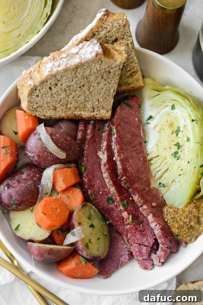Savory Brisket and Cabbage Delight 15 Corned Beef and Cabbage (Irish Boiled Dinner)