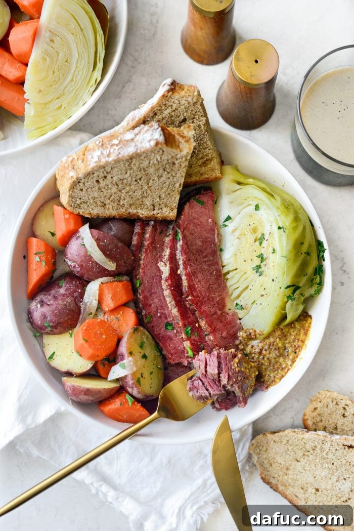 Savory Brisket and Cabbage Delight 17 Corned Beef and Cabbage (Irish Boiled Dinner)