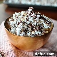 Dark Chocolate Sea Salt and Toasted Coconut Popcorn