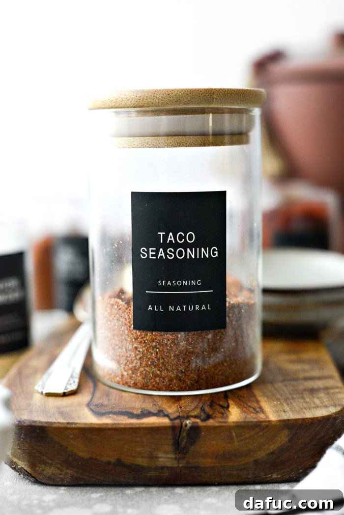 Delicious Homemade Taco Seasoning ready to use