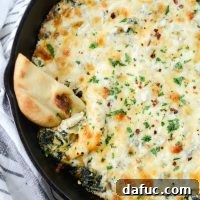 Four Cheese Spinach Artichoke Dip