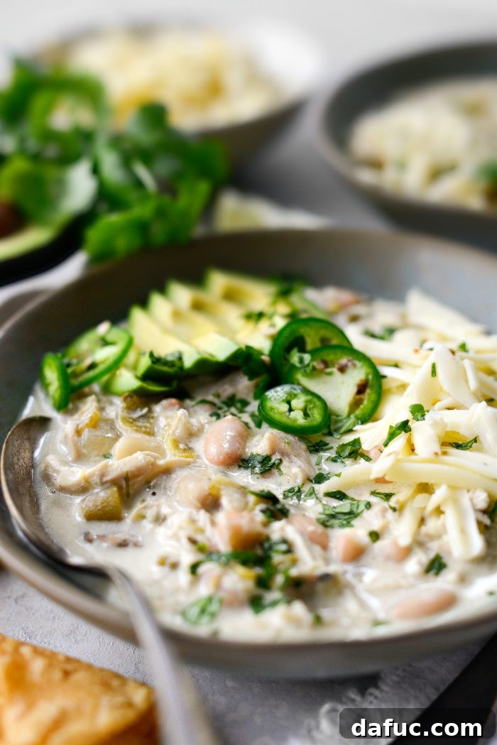 Velvety White Chicken Chili 3 White Chicken Chili