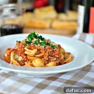 Little Ears Pasta with Hearty Bolognese 2 Delicious Orecchiette Bolognese