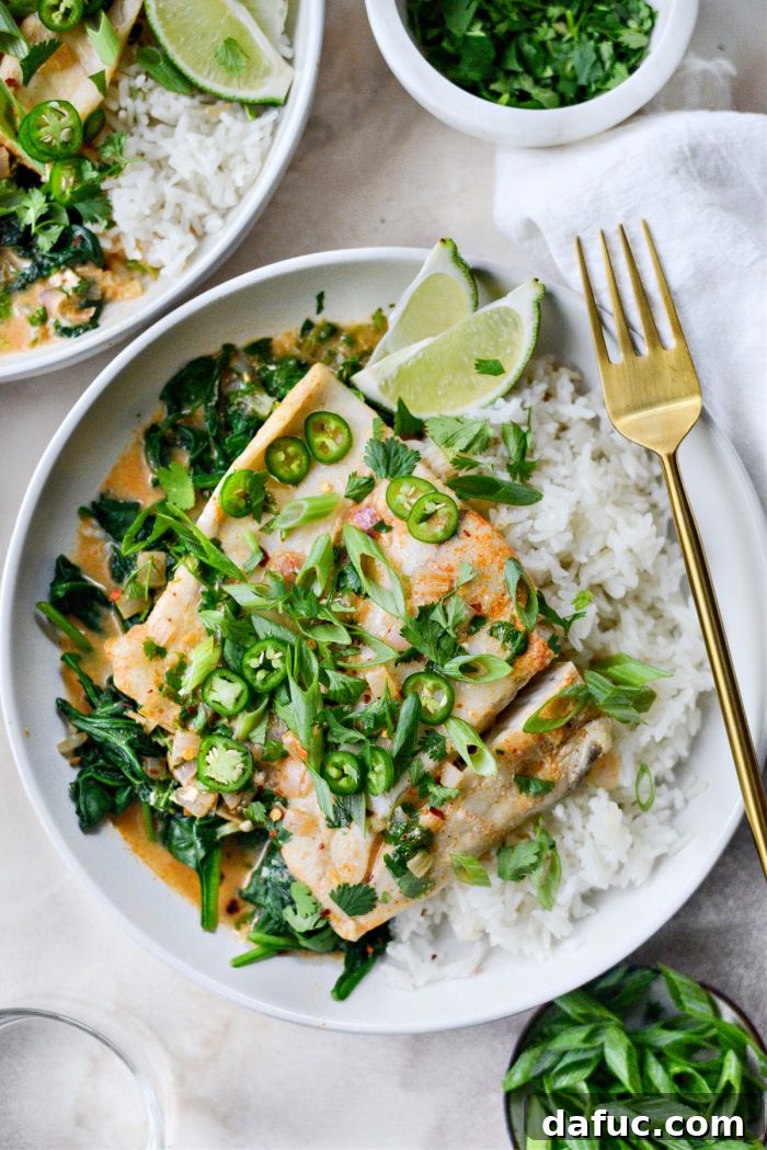 Thai Coconut Curry Poached Barramundi