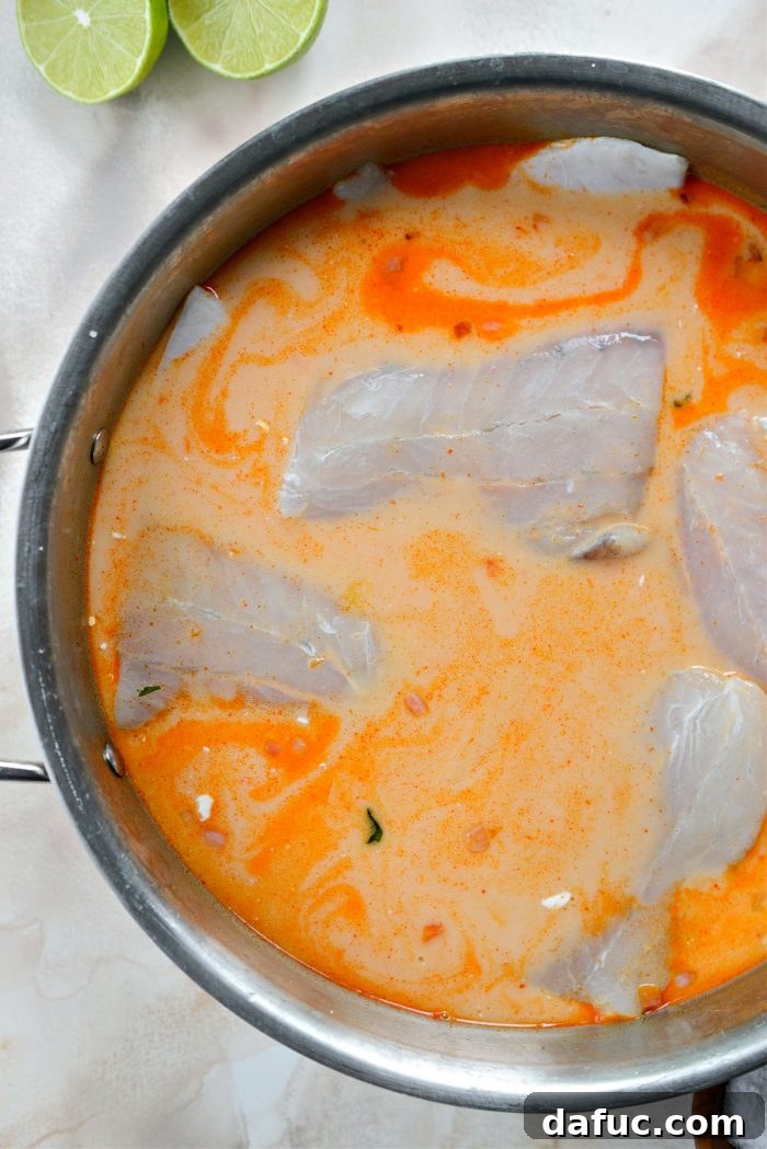 add fish, cover and poach