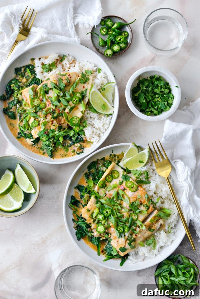 Thai Coconut Curry Poached Barramundi