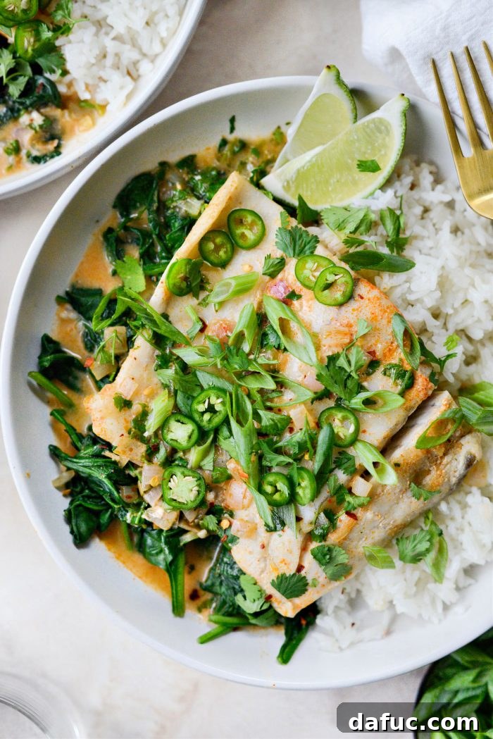 Thai Coconut Curry Poached Barramundi