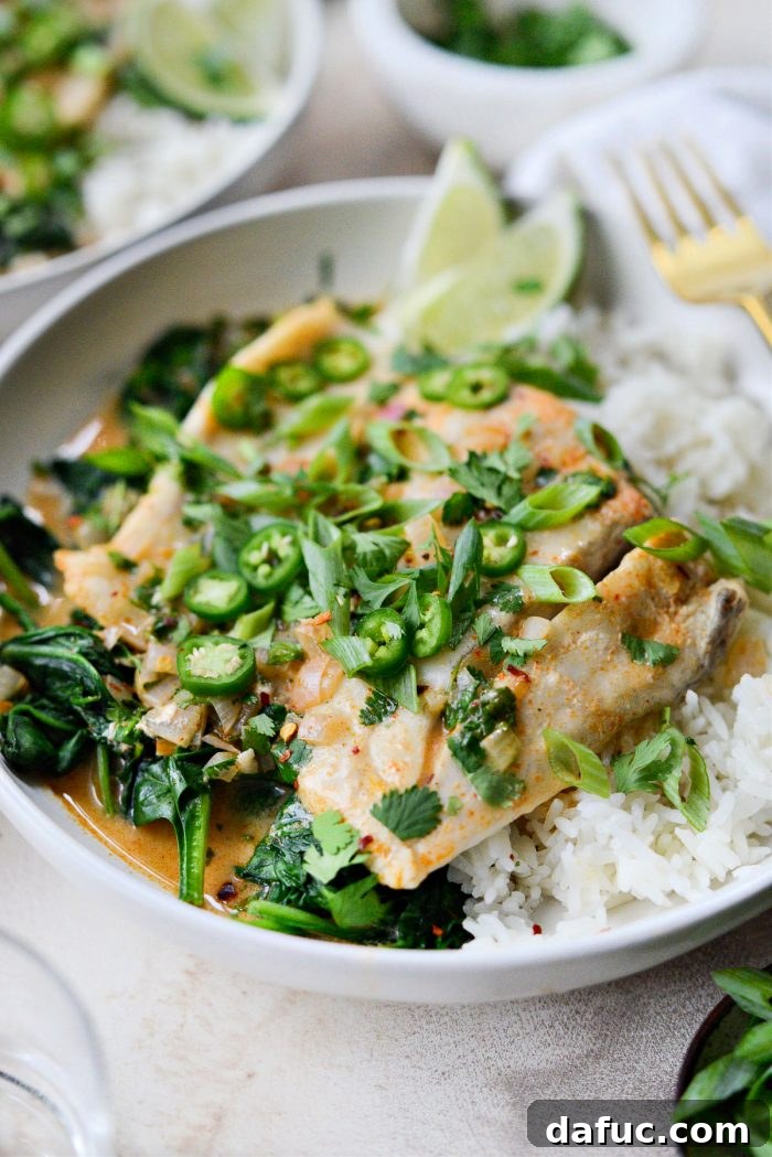 Thai Coconut Curry Poached Barramundi