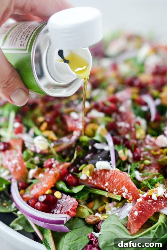Vibrant Blood Orange Pistachio Feta Salad 12 then drizzle with pistachio oil.
