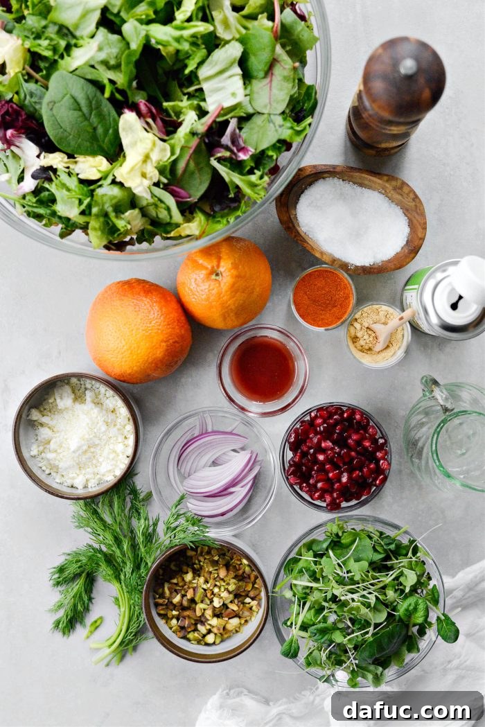 Vibrant Blood Orange Pistachio Feta Salad 4 ingredients for Blood Orange Pistachio Salad with Feta