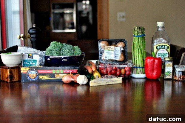 Golden Roasted Vegetable Primavera Pasta 3 Ingredients for Roasted Vegetable Pasta Primavera
