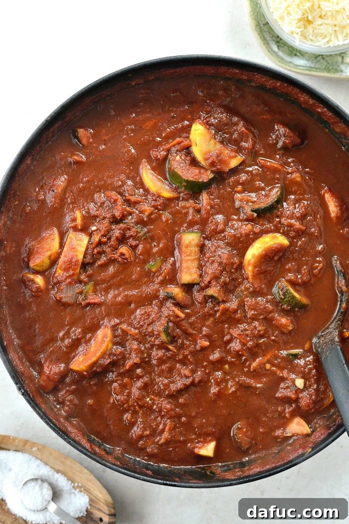 Rustic Garden Ragu 13 Garden Vegetable Ragu simmering gently in a deep skillet
