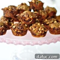 Banana Chocolate Chunk Streusel Mini Muffins