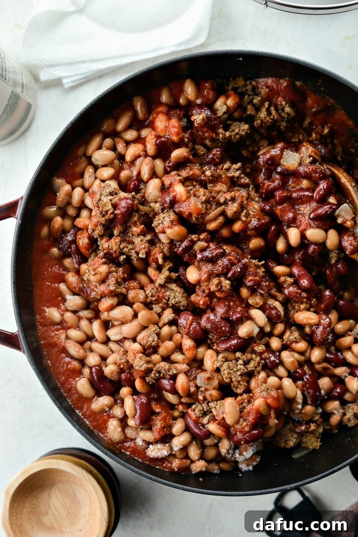 Effortless Weeknight Beef Chili 8 stir in sugar and salt