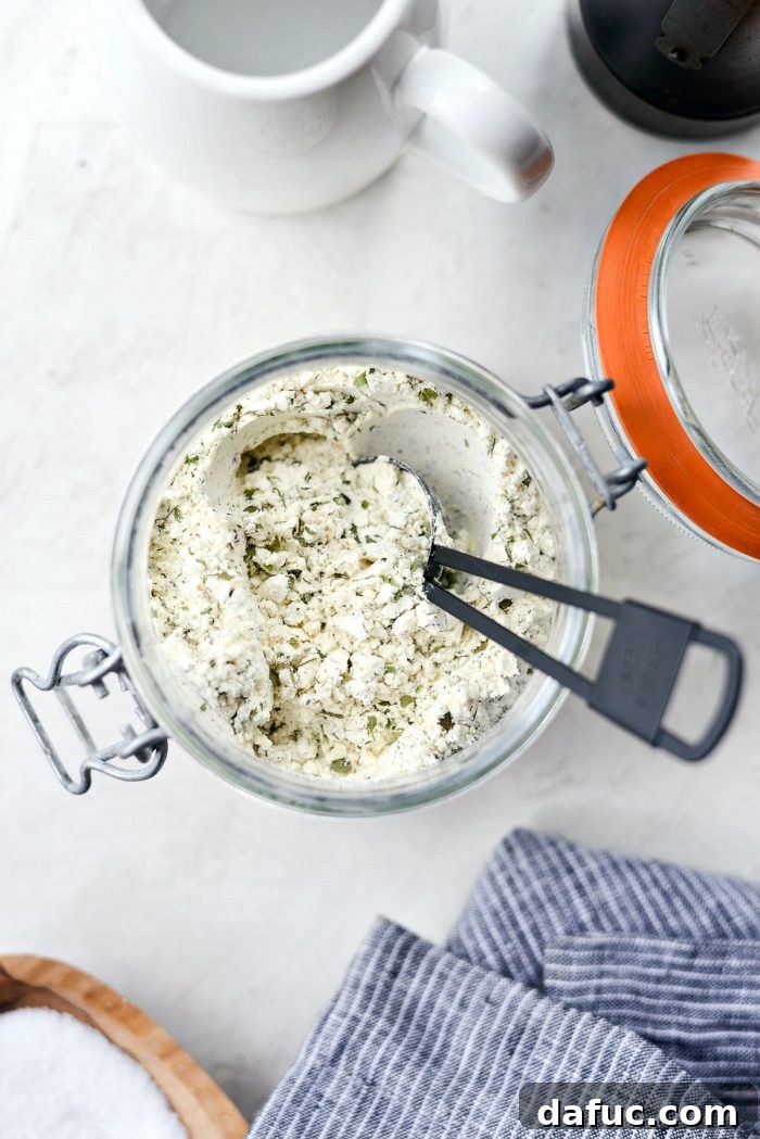Craft Your Signature Ranch Blend 10 Freshly made Homemade Ranch Dressing Mix, ready for use.