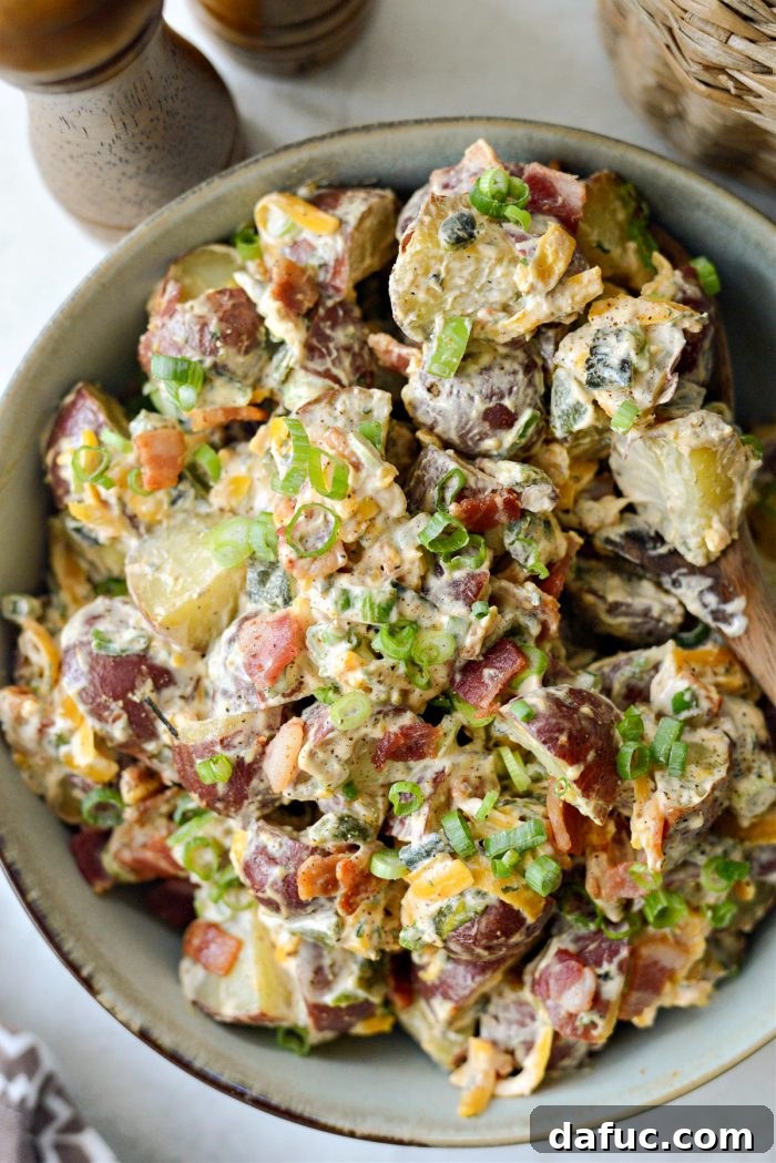 Southwest Potato Salad in a serving bowl