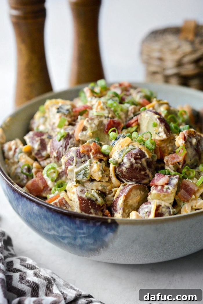 Closeup of Southwest Potato Salad