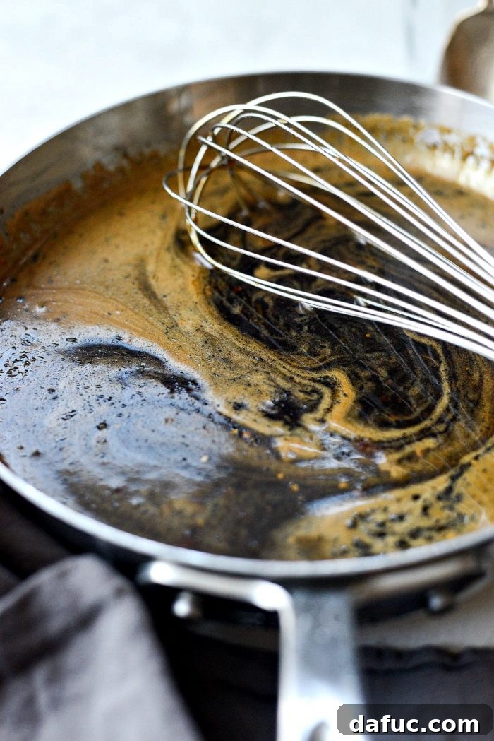 Whisking Korean BBQ Sauce Before Boiling
