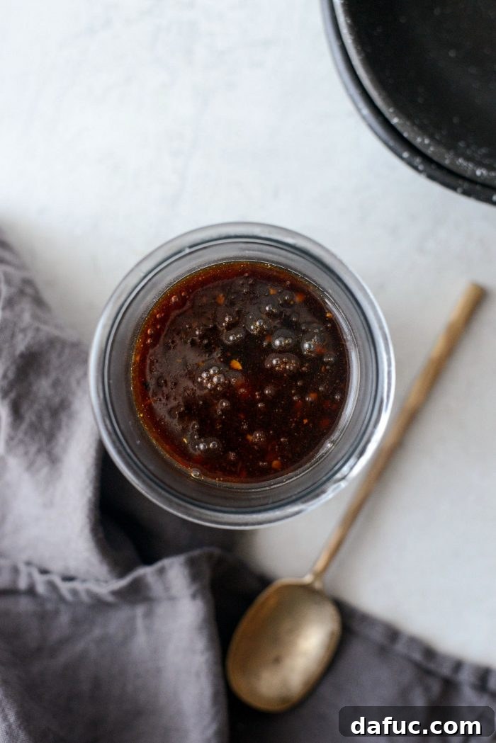 Thickened Korean BBQ Sauce Cooling Down