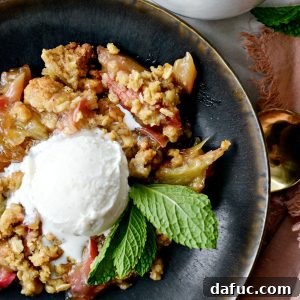 Golden Baked Rhubarb Crumble 22 Rhubarb Crumble