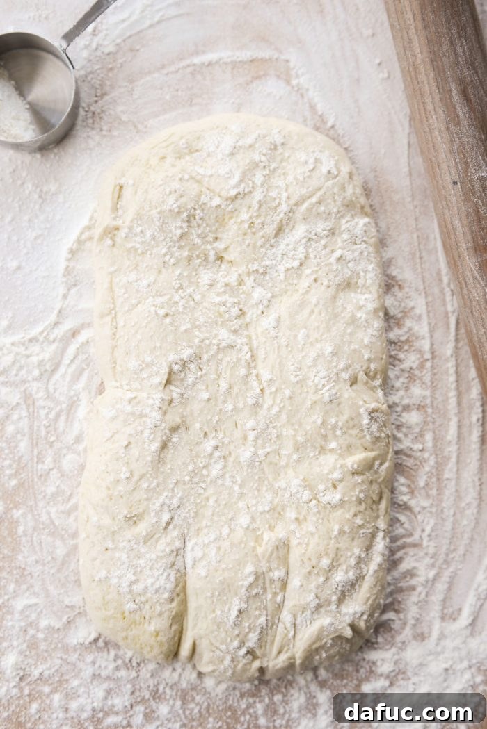 From Scratch Stromboli 6 turn dough out onto clean floured surface