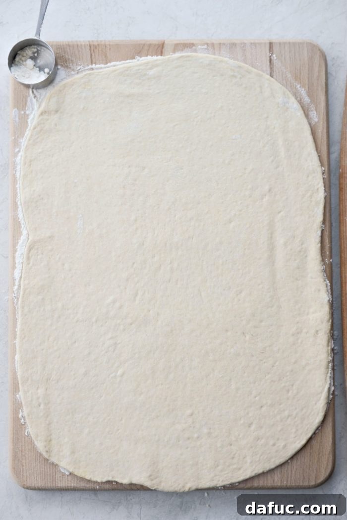 From Scratch Stromboli 7 roll dough out