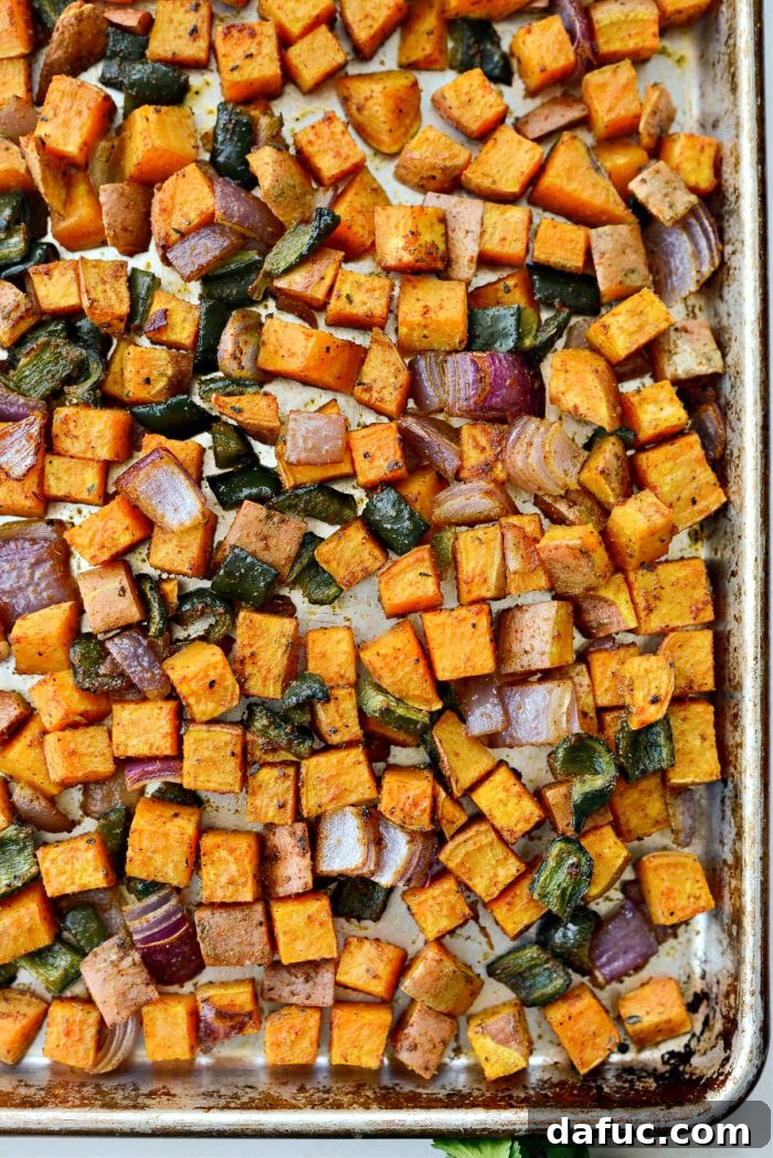 Perfectly baked Sweet Potato Home Fries.