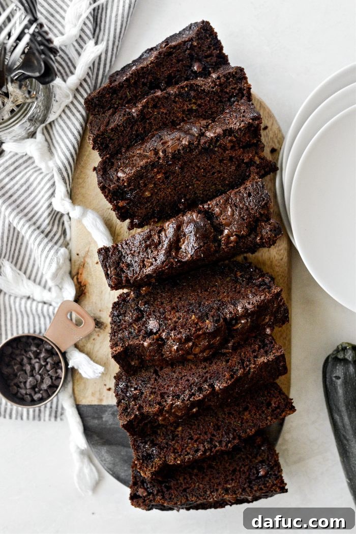 Fudgy Double Chocolate Zucchini Bread 2 Chocolate Chocolate Chip Zucchini Bread - Main Image