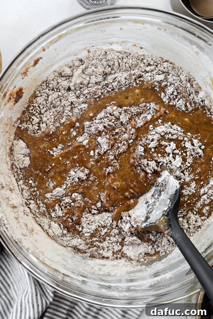Fudgy Double Chocolate Zucchini Bread 11 Whisk Batter Until Just Combined