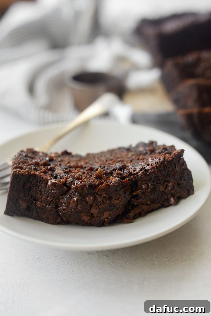 Fudgy Double Chocolate Zucchini Bread 23 Chocolate Chocolate Chip Zucchini Bread with Coffee