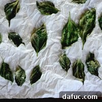 Oven-Baked Basil Crisps 3 Baked Basil Chips Recipe Image