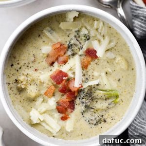 Delicious Roasted Broccoli Cauliflower Soup