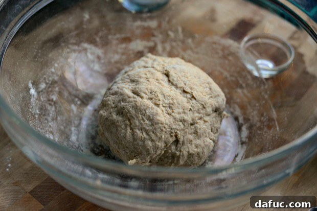 Pillowy Naan Perfection at Home 18 Naan dough after kneading, smooth and formed into a perfect ball.