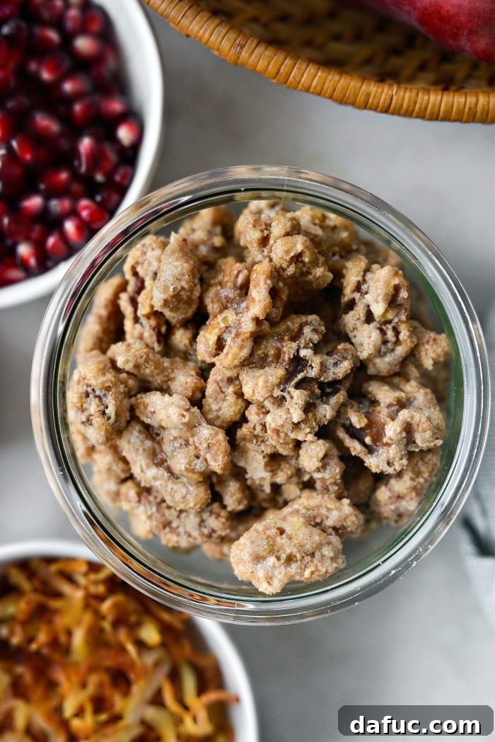 Golden Pear Walnut Medley 4 candied walnuts