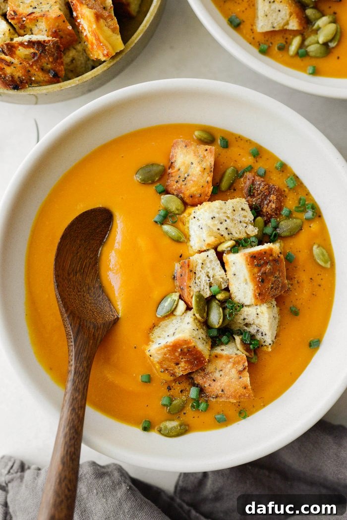 Vibrant Sweet Potato Tomatillo Bisque 2 Velvety Smooth Sweet Potato Tomatillo Bisque in a bowl